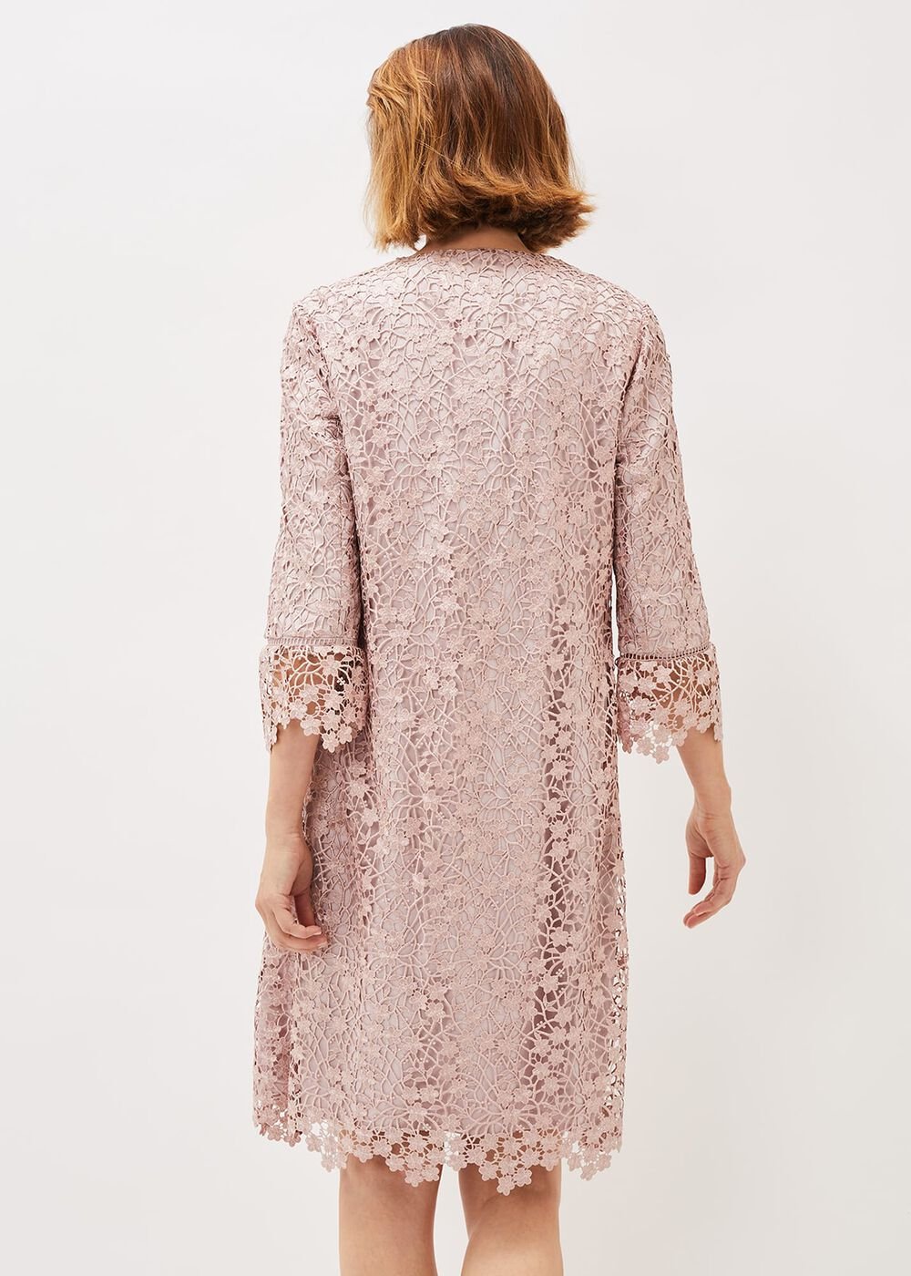Mariposa Lace Occasion Coat Antique Rose