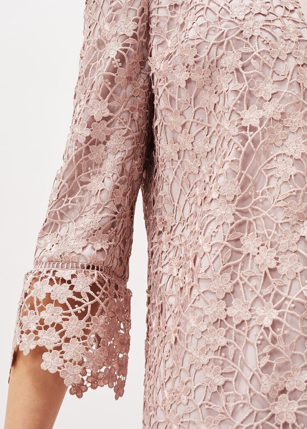 Mariposa Lace Occasion Coat Antique Rose