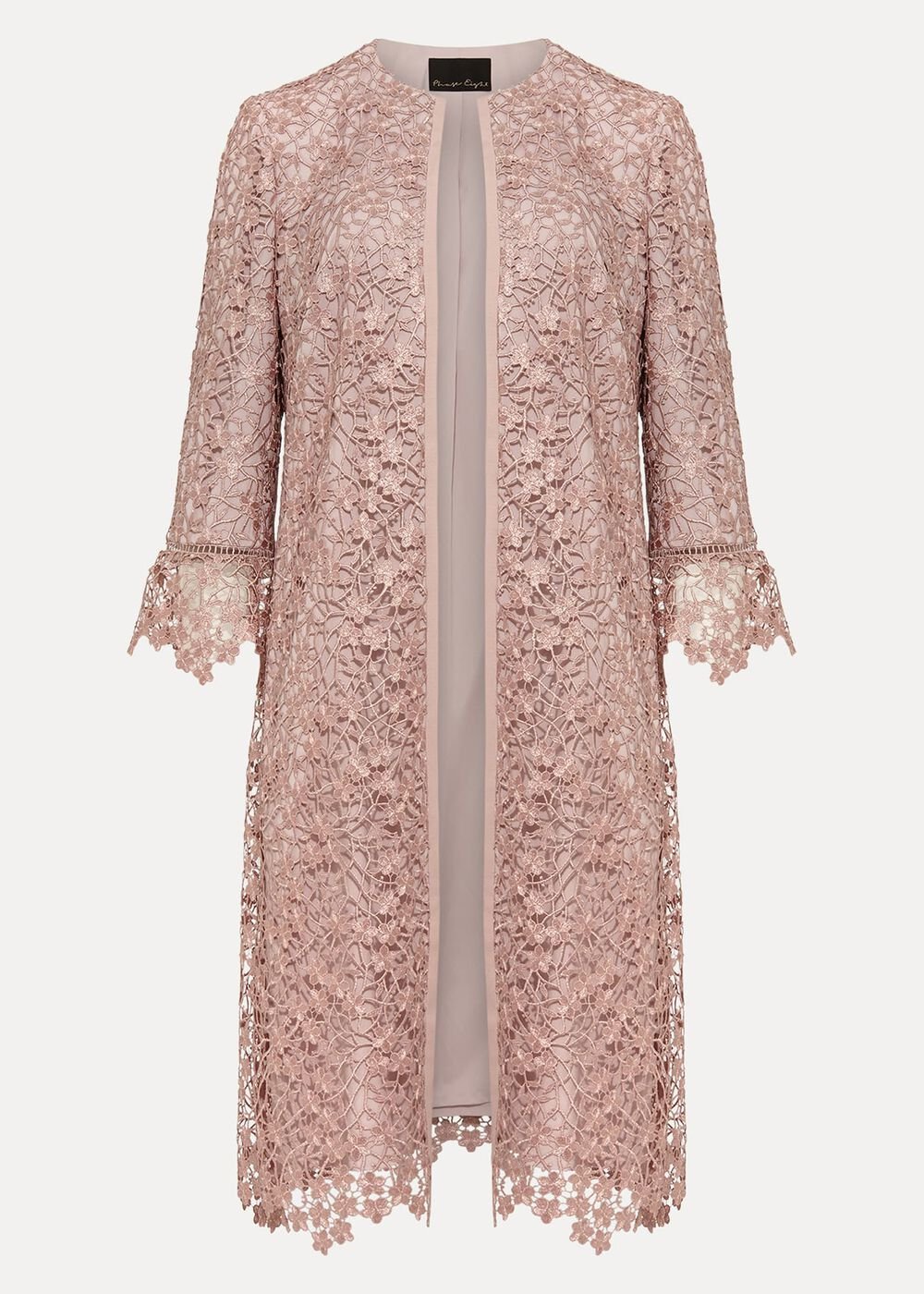 Mariposa Lace Occasion Coat Antique Rose