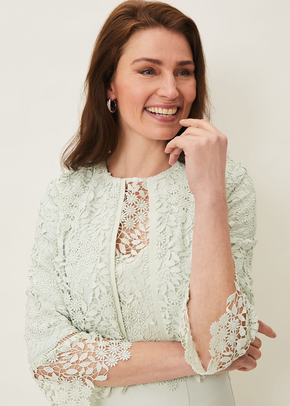 Georgia Lace Jacket Spearmint
