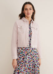 Caitlin Denim Jacket Frosted Heather