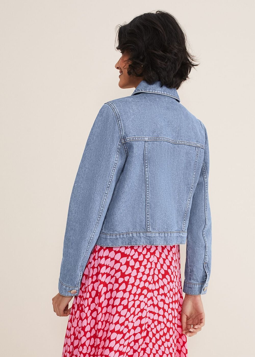 Caitlin Denim Jacket Mid Wash Blue