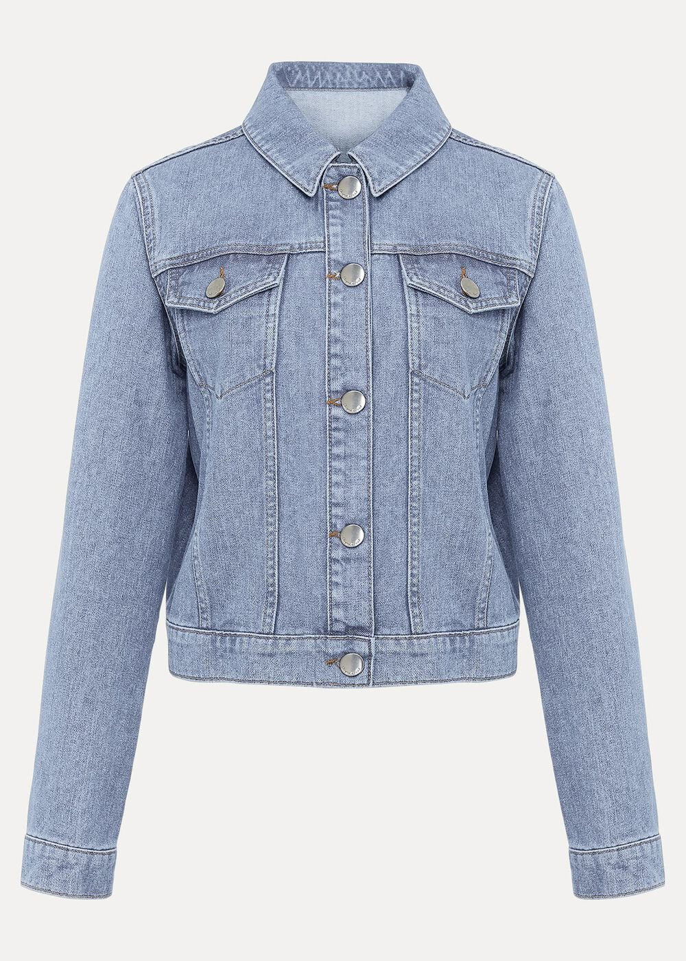 Caitlin Denim Jacket Mid Wash Blue