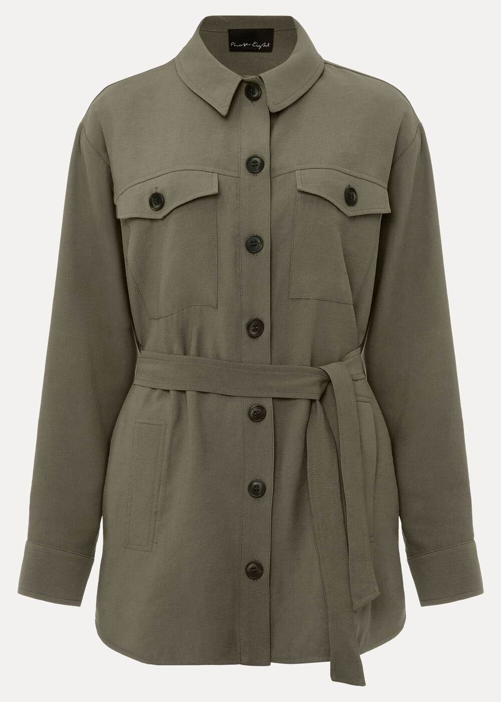 Leonar Co-Ord Shacket Khaki