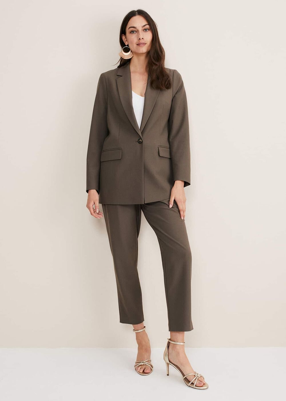 Adela Soft Blazer Khaki