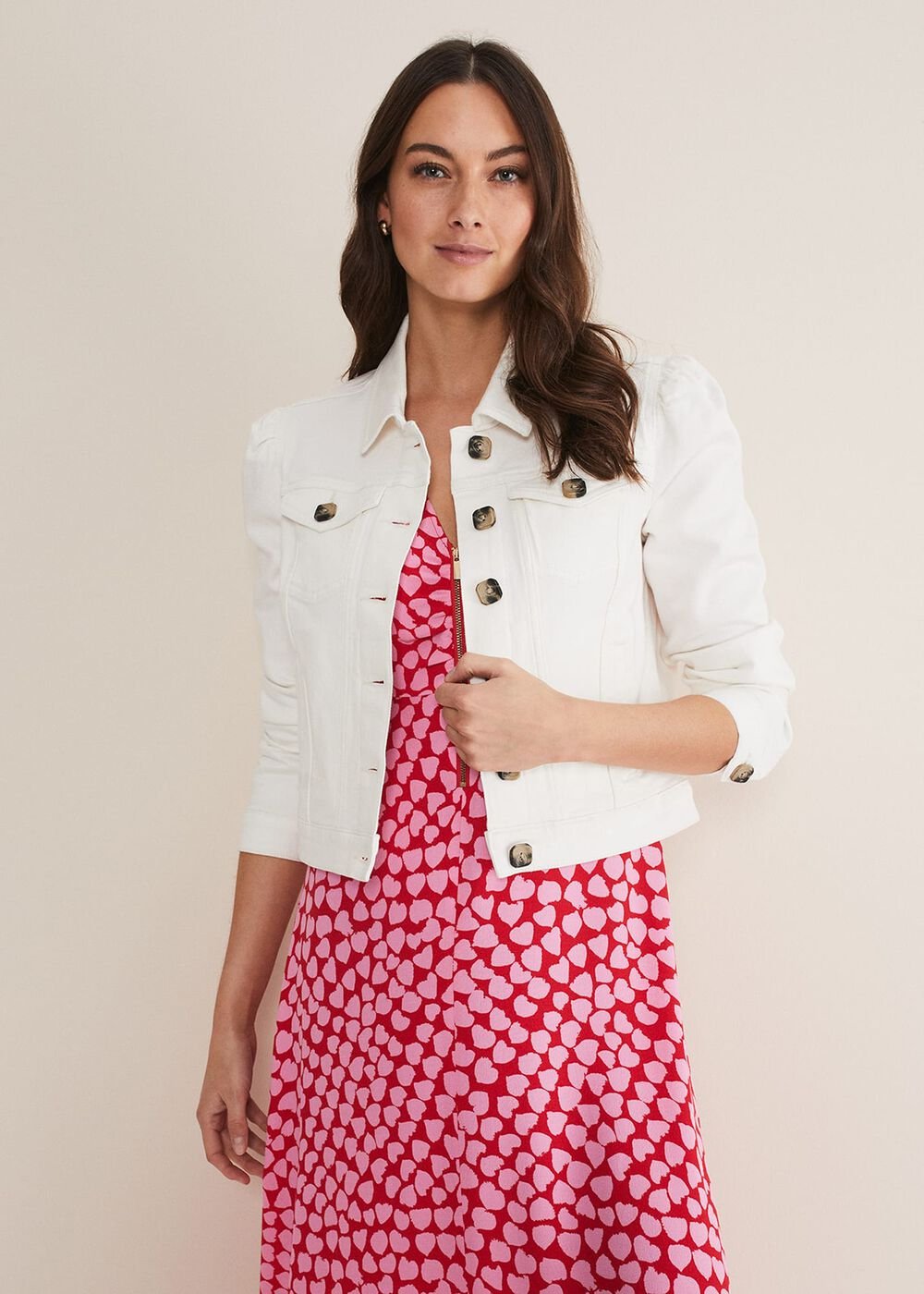 Lettie Denim Jacket White