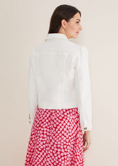 Lettie Denim Jacket White