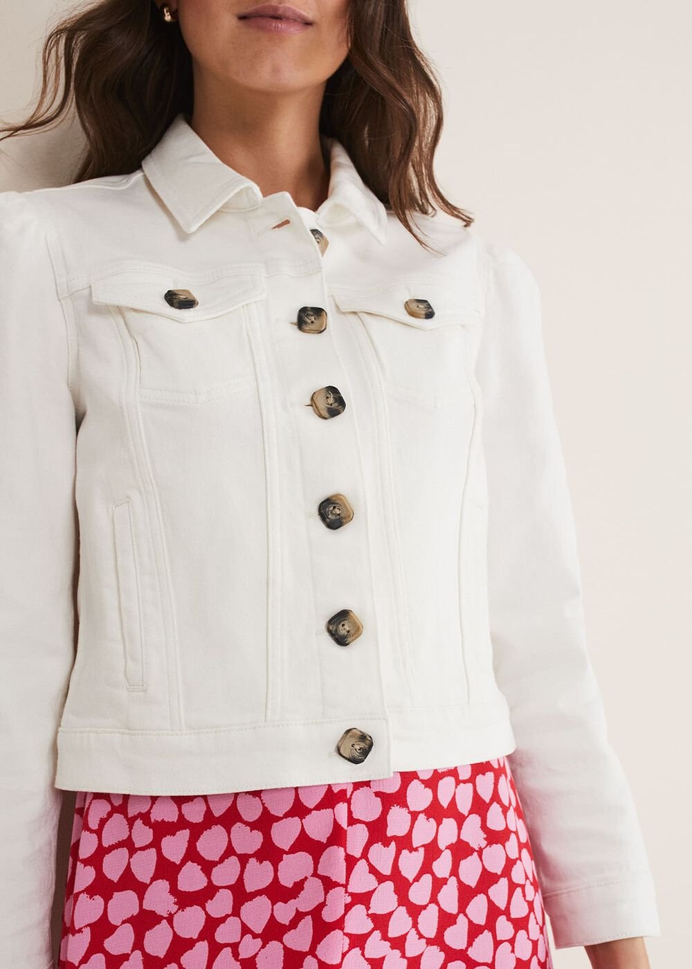 Lettie Denim Jacket White