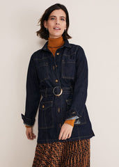 Marcie Longline Denim Jacket Denim