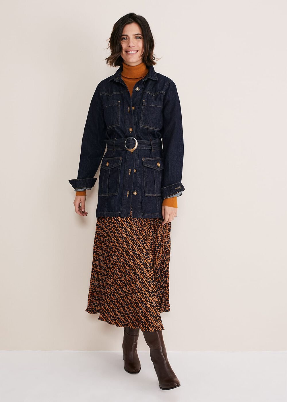Marcie Longline Denim Jacket Denim