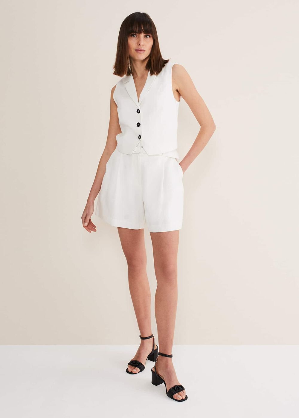 Bianca Waistcoat Co-Ord Ivory