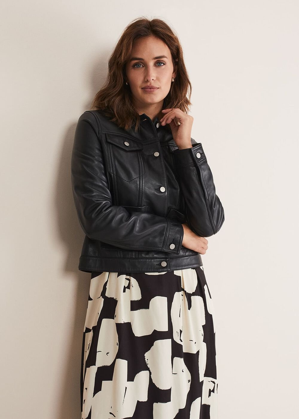 Myrtle Leather Jacket Black
