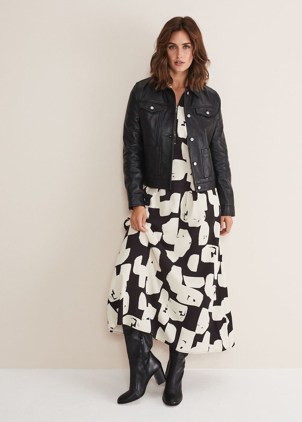 Myrtle Leather Jacket Black