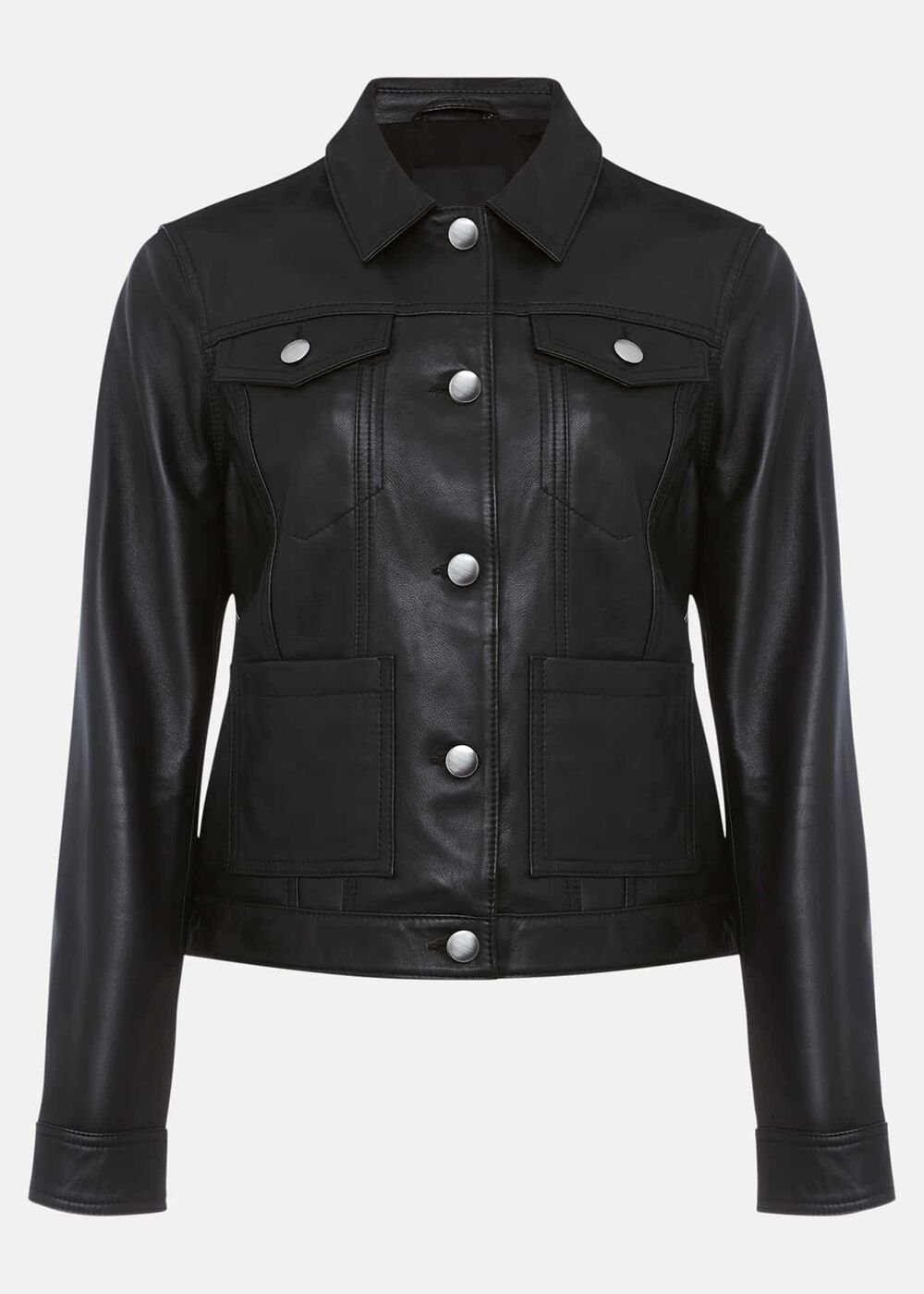 Myrtle Leather Jacket Black