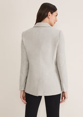 Drew Wool Blazer Grey/Neutral