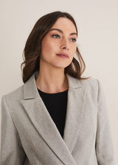 Drew Wool Blazer Grey/Neutral