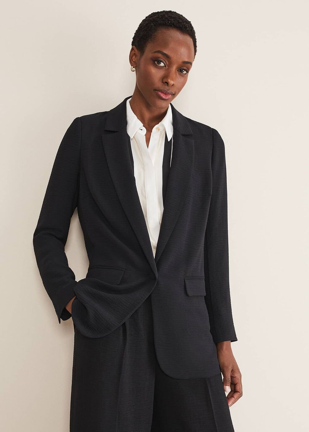 Opal Black Blazer Black