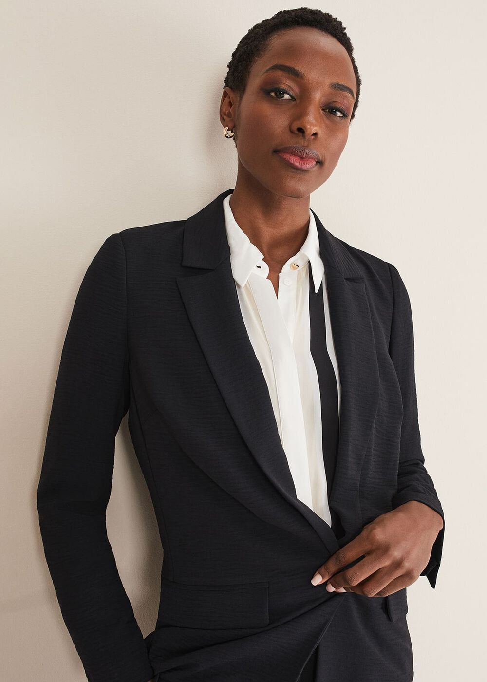 Opal Black Blazer Black