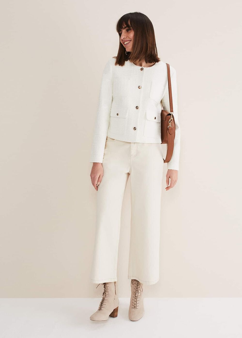 Ripley Tweed Jacket Ivory
