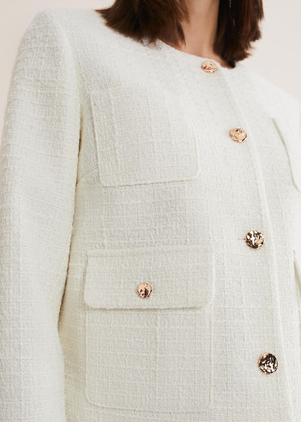 Ripley Tweed Jacket Ivory