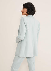 Eira Blue Blazer Eau De Nil