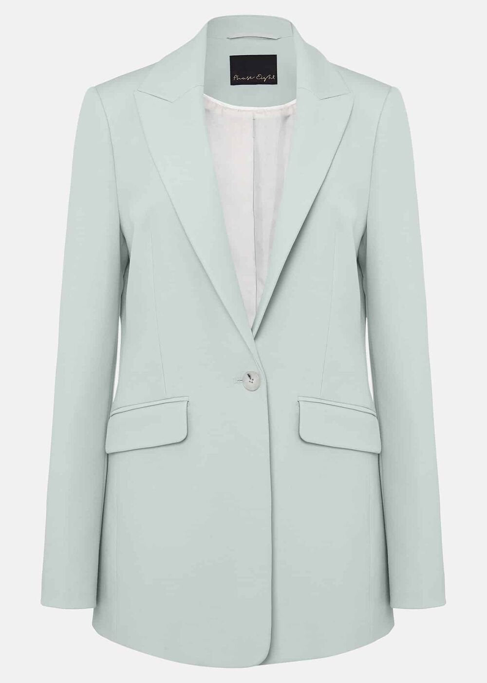Eira Blue Blazer Eau De Nil
