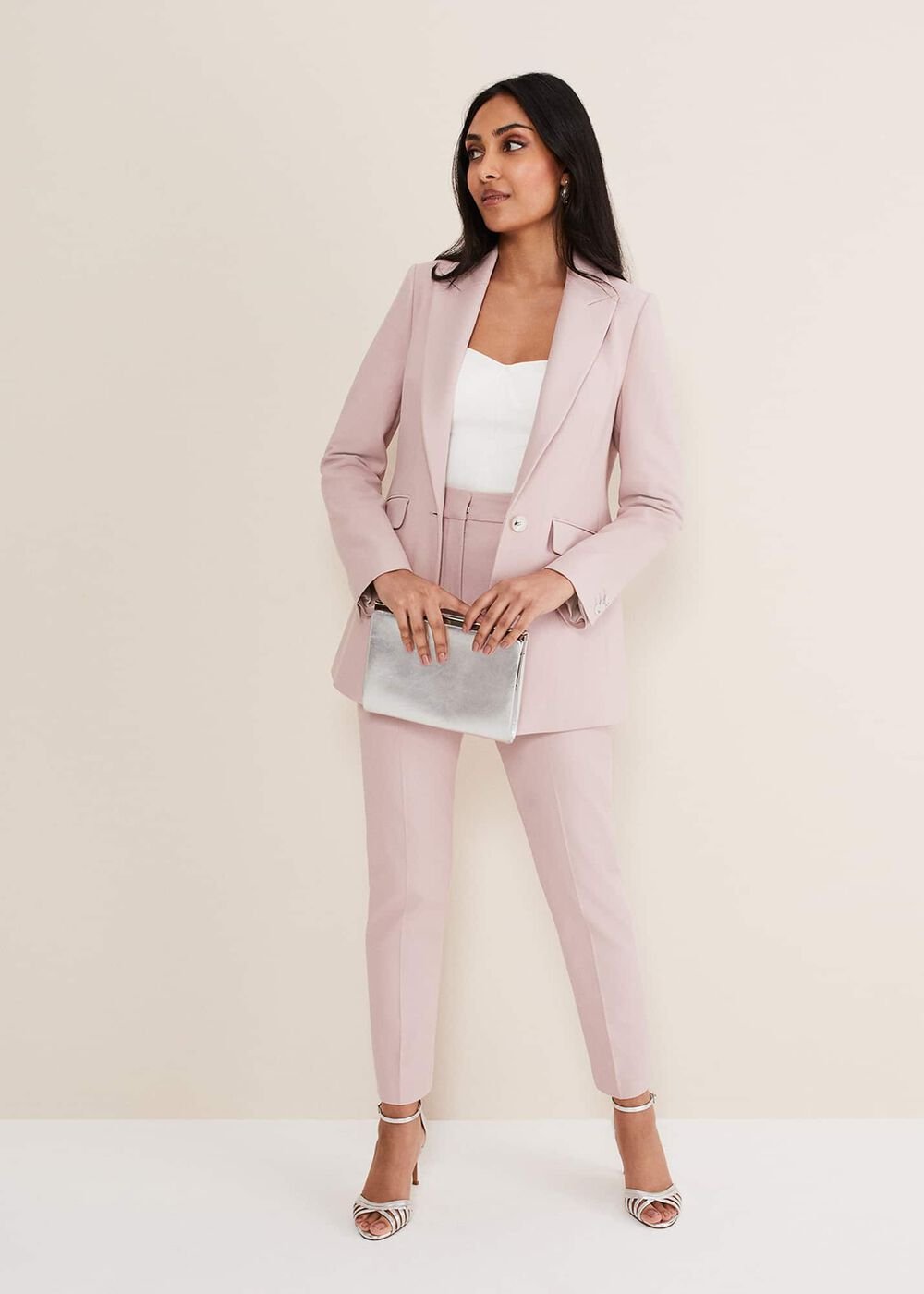 Petite Eira Fitted Blazer Soft Pink