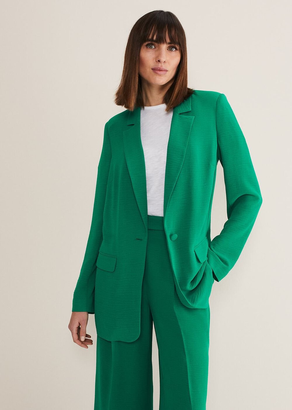 Opal Green Blazer Green