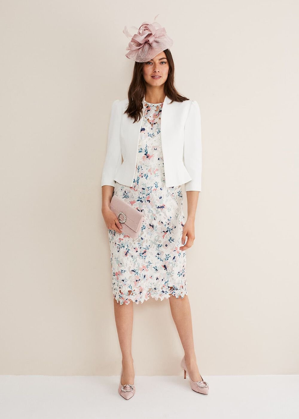 Isabella Bow Jacket Ivory