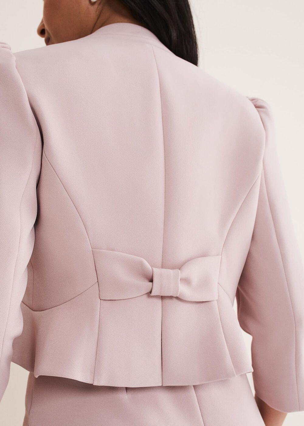 Petite Isabella Bow Jacket Antique Rose