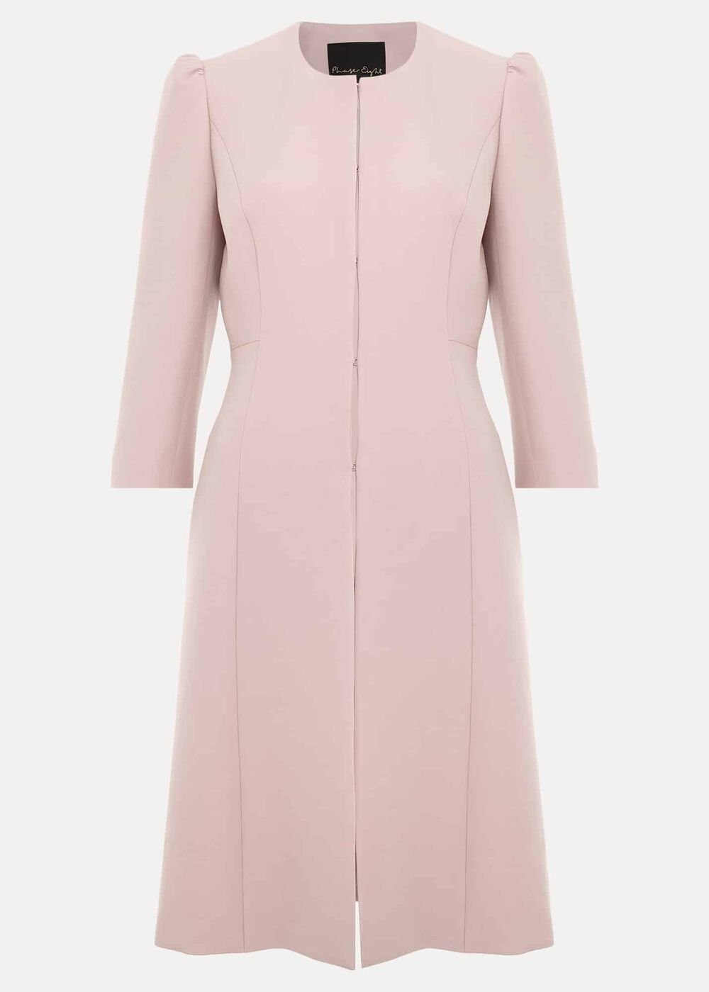 Venita Bow Long Jacket Antique Rose