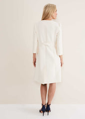 Venita Bow Long Jacket Neutral