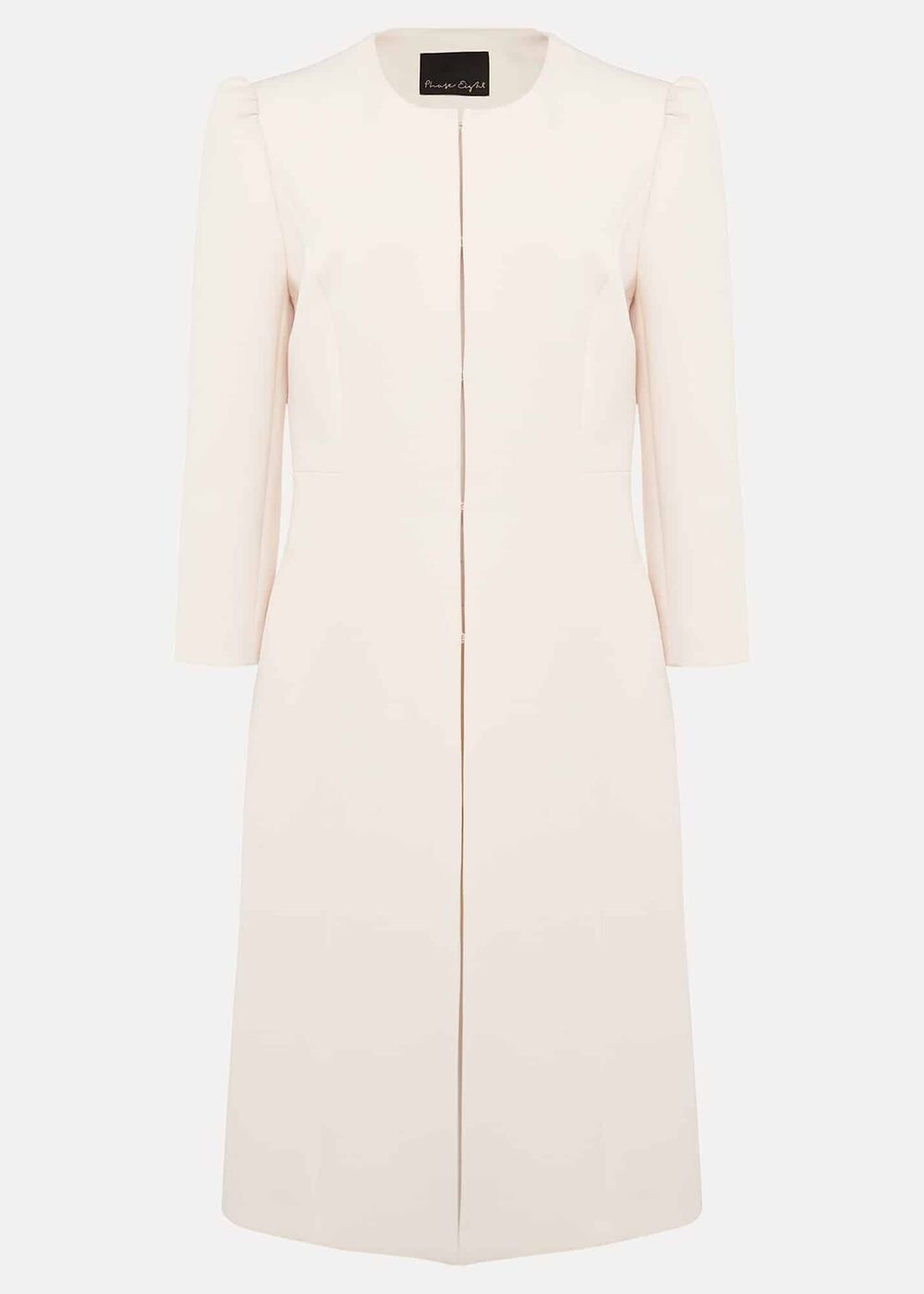 Venita Bow Long Jacket Neutral