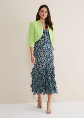 Leanna Cropped Jacket Apple Green