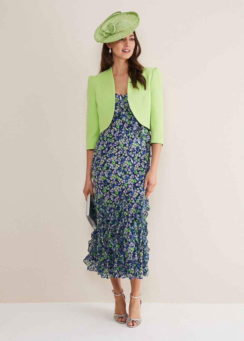 Leanna Cropped Jacket Apple Green