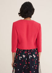 Cara Textured Jacket Raspberry