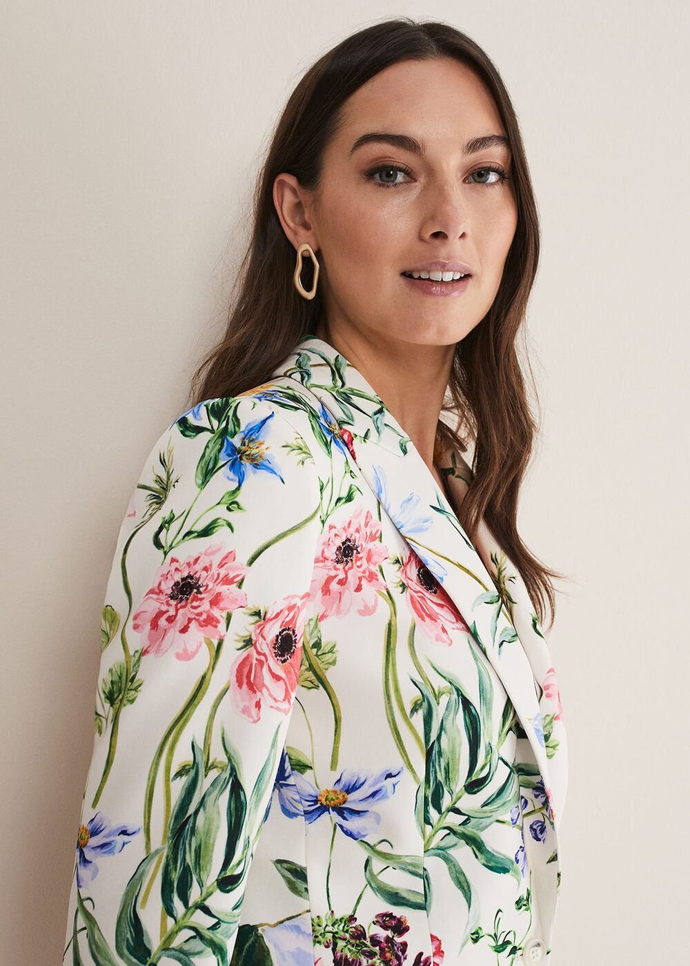 Ulrica Floral Blazer Multi-Coloured