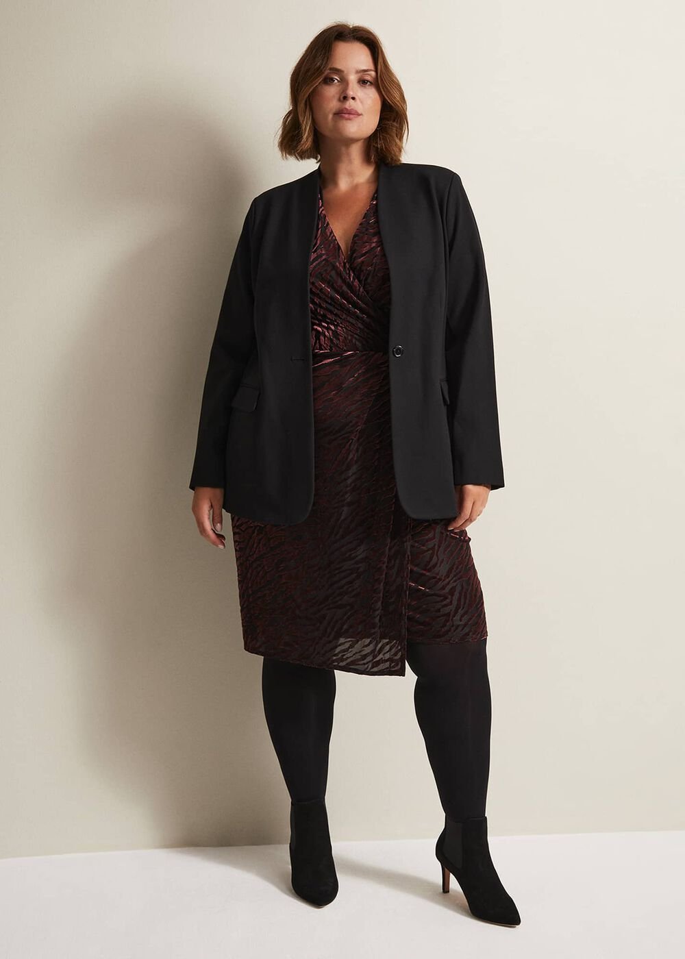Devin Black Ponte Blazer Black