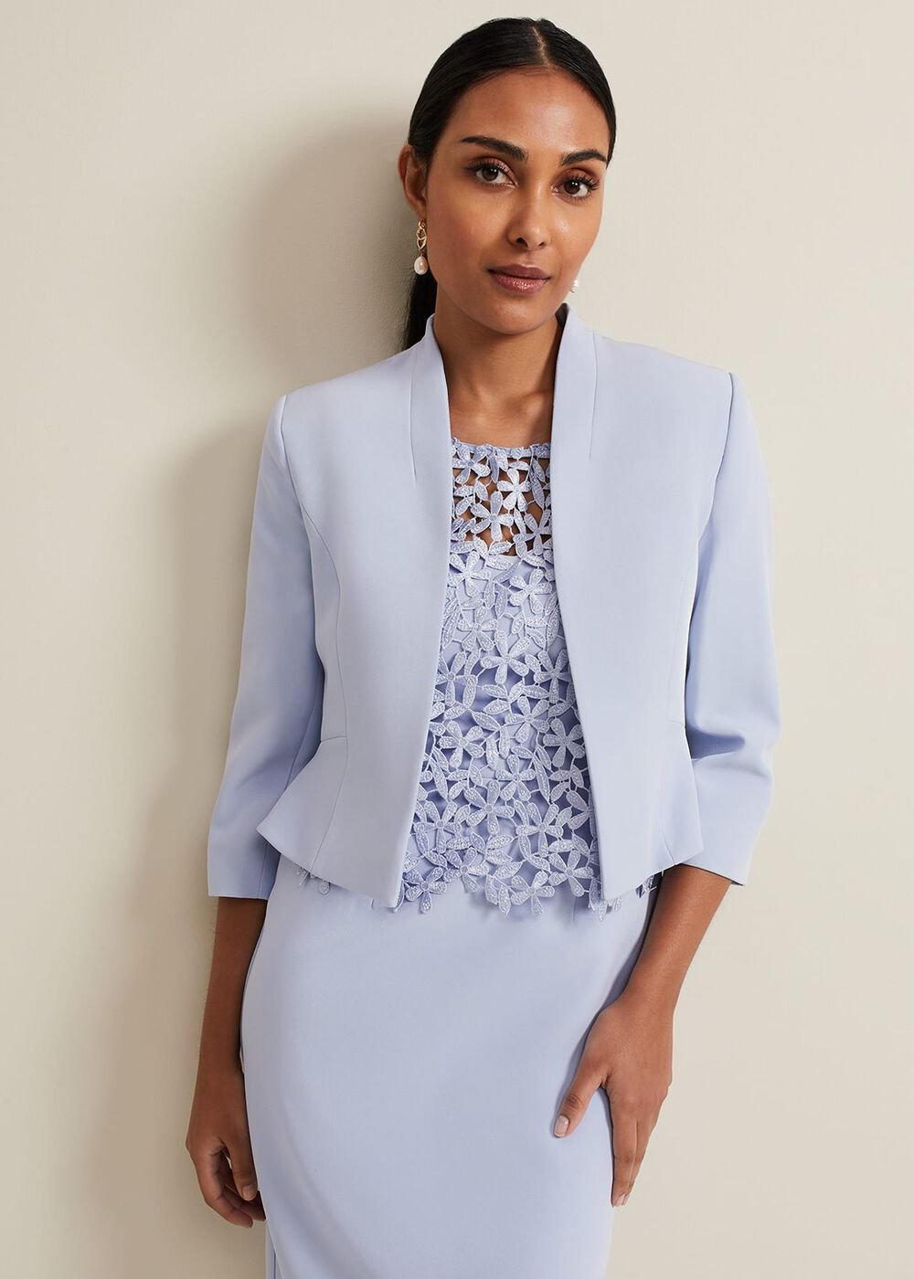 Petite Daisy Jacket Pale Blue