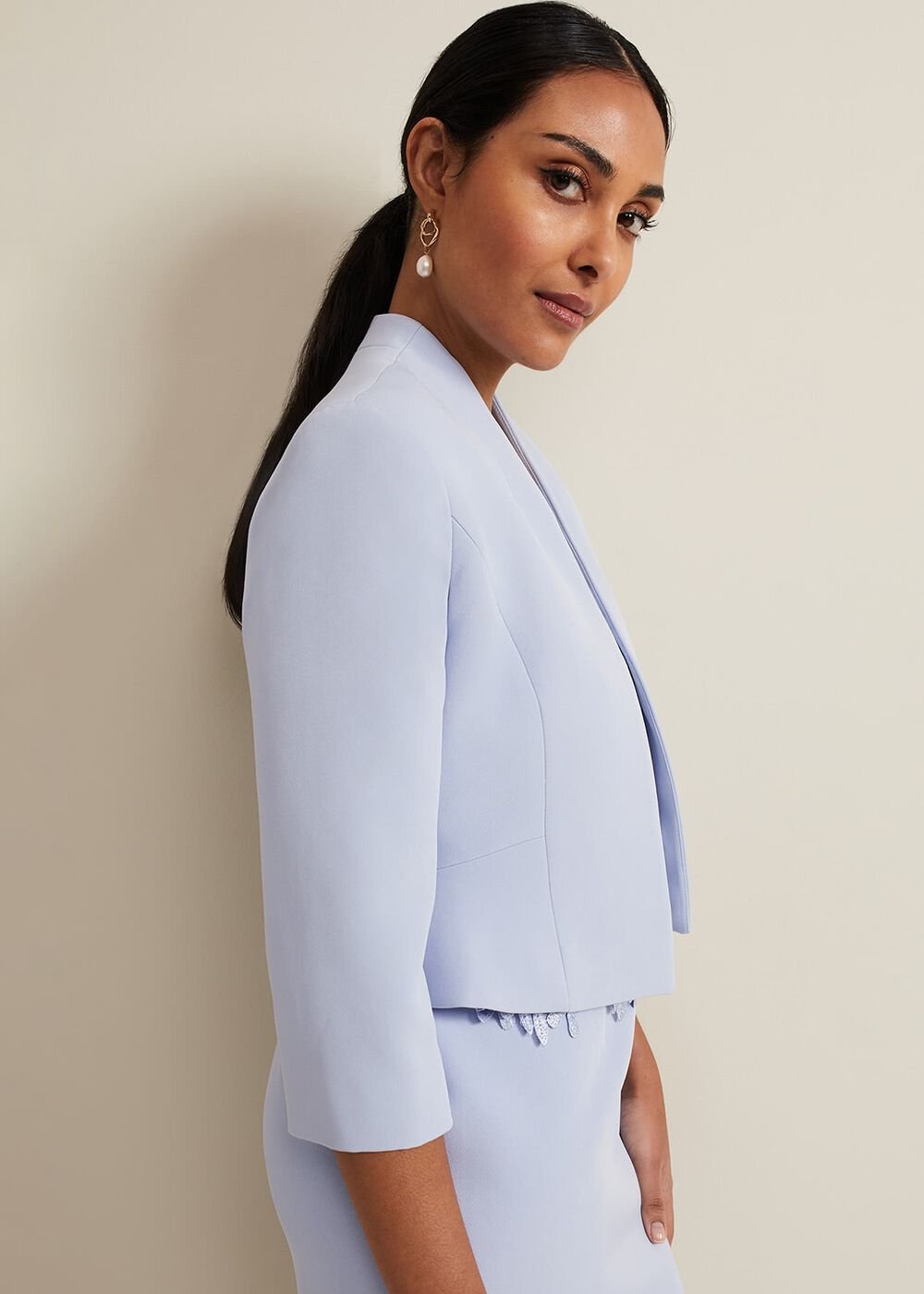 Petite Daisy Jacket Pale Blue