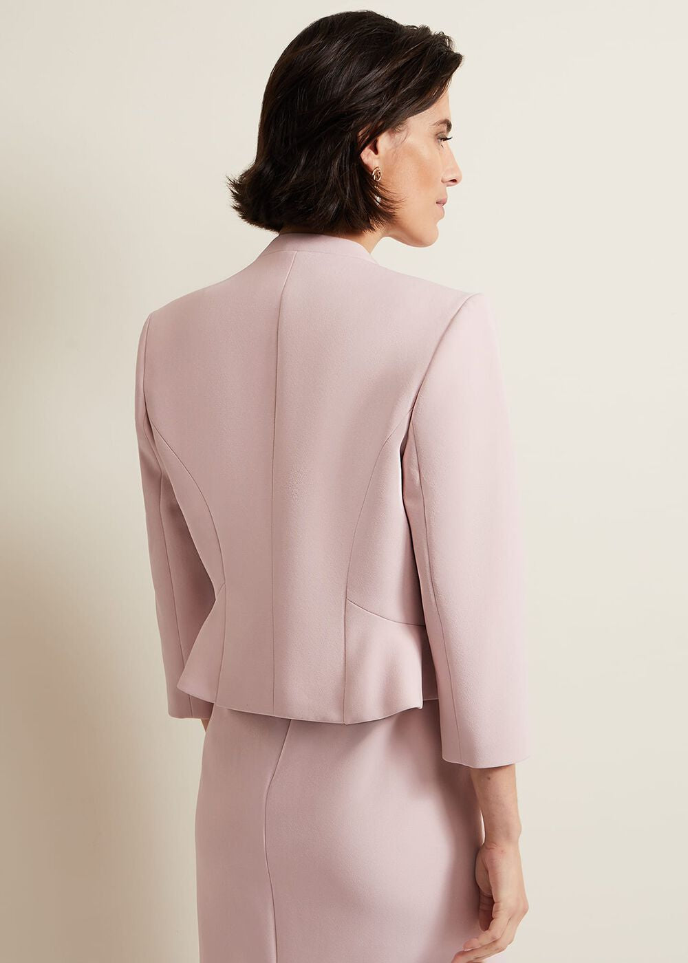 Daisy Peplum Jacket Pale Pink