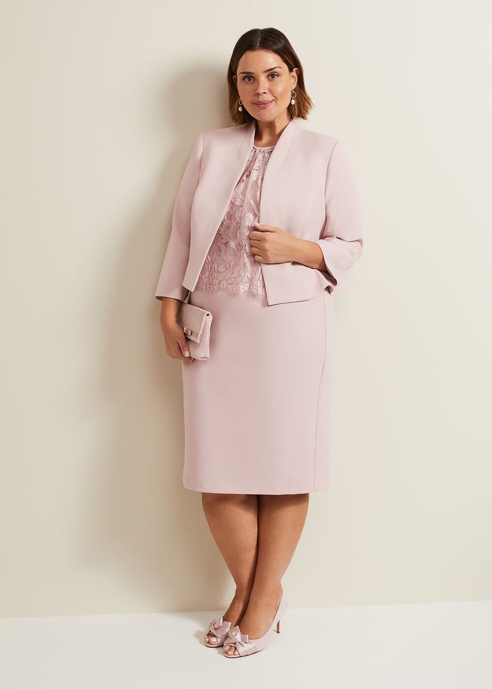 Daisy Peplum Jacket Pale Pink