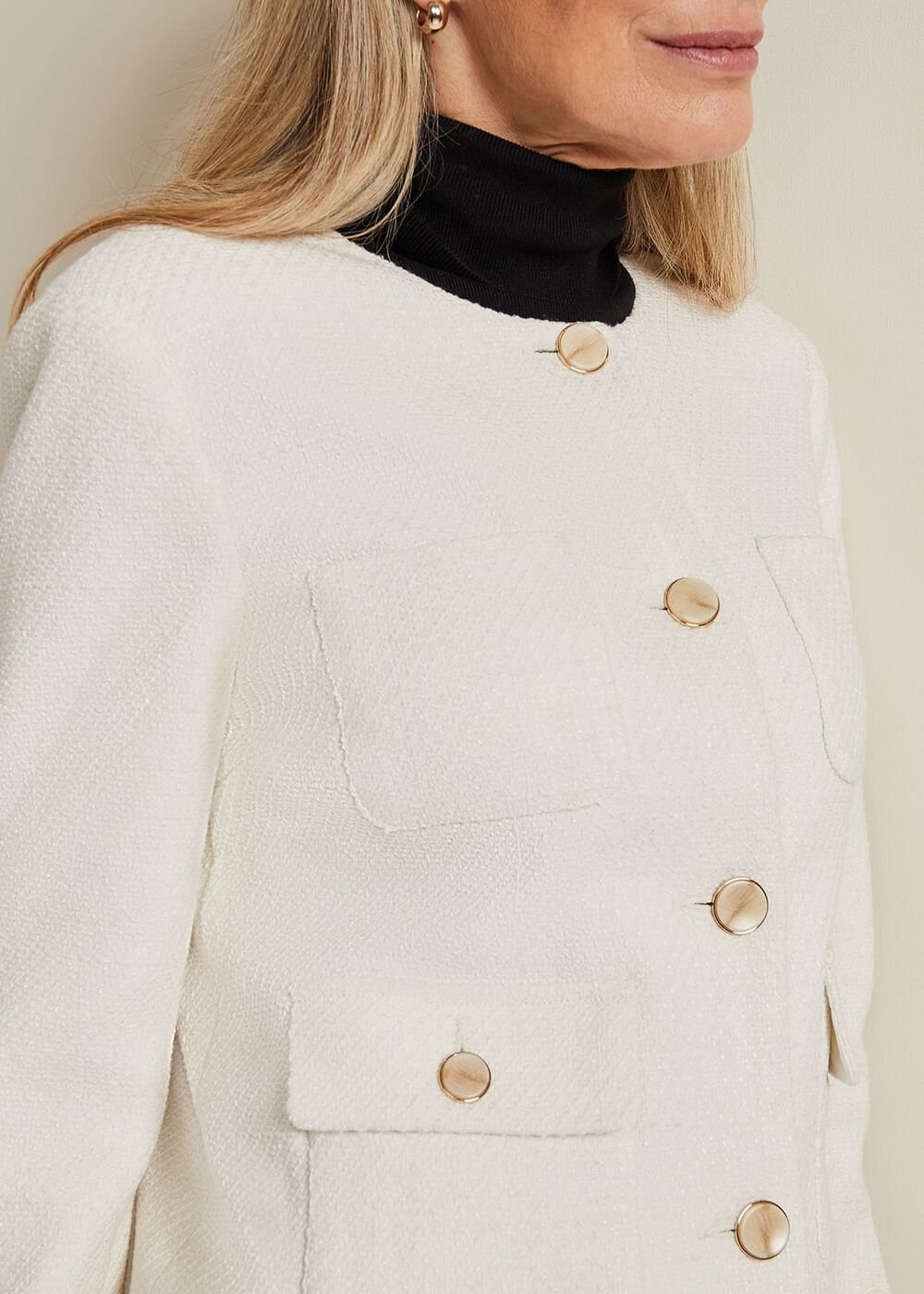 Ripley Boucle Jacket Ivory