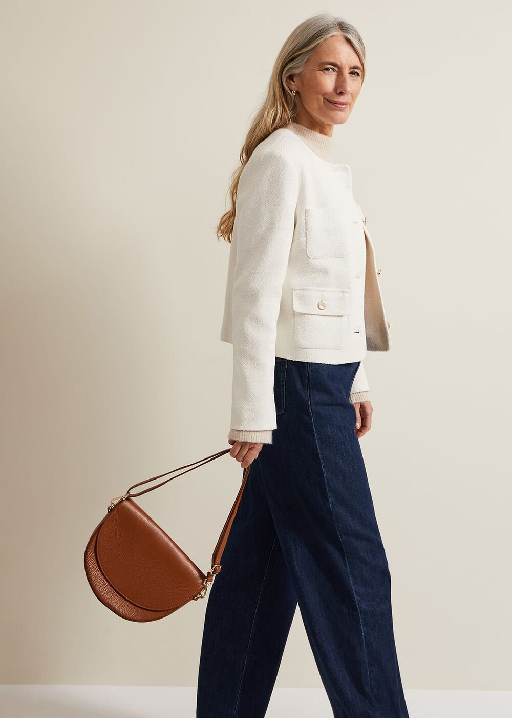 Ripley Boucle Jacket Ivory