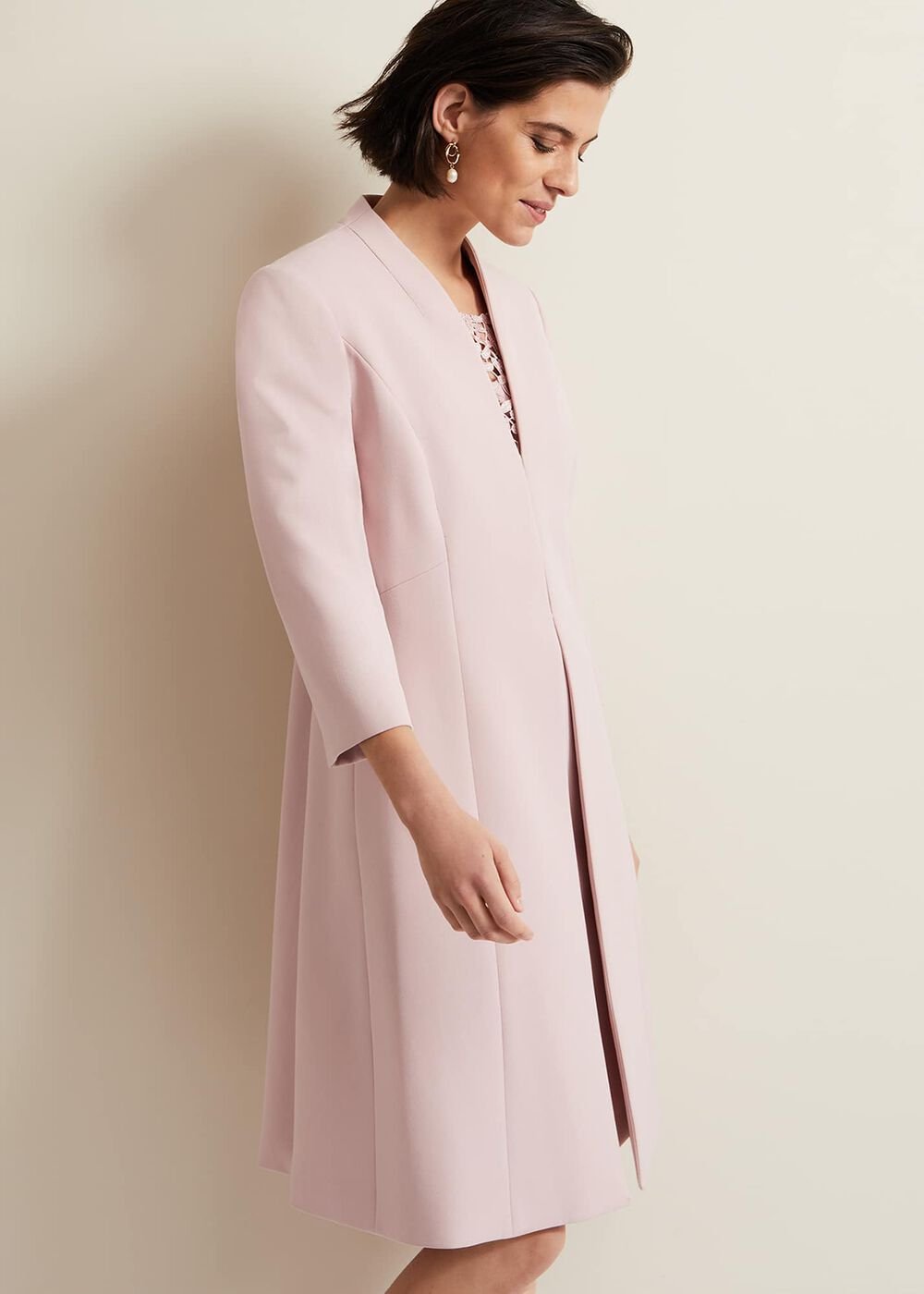 Daisy Tailored Coat Pale Pink