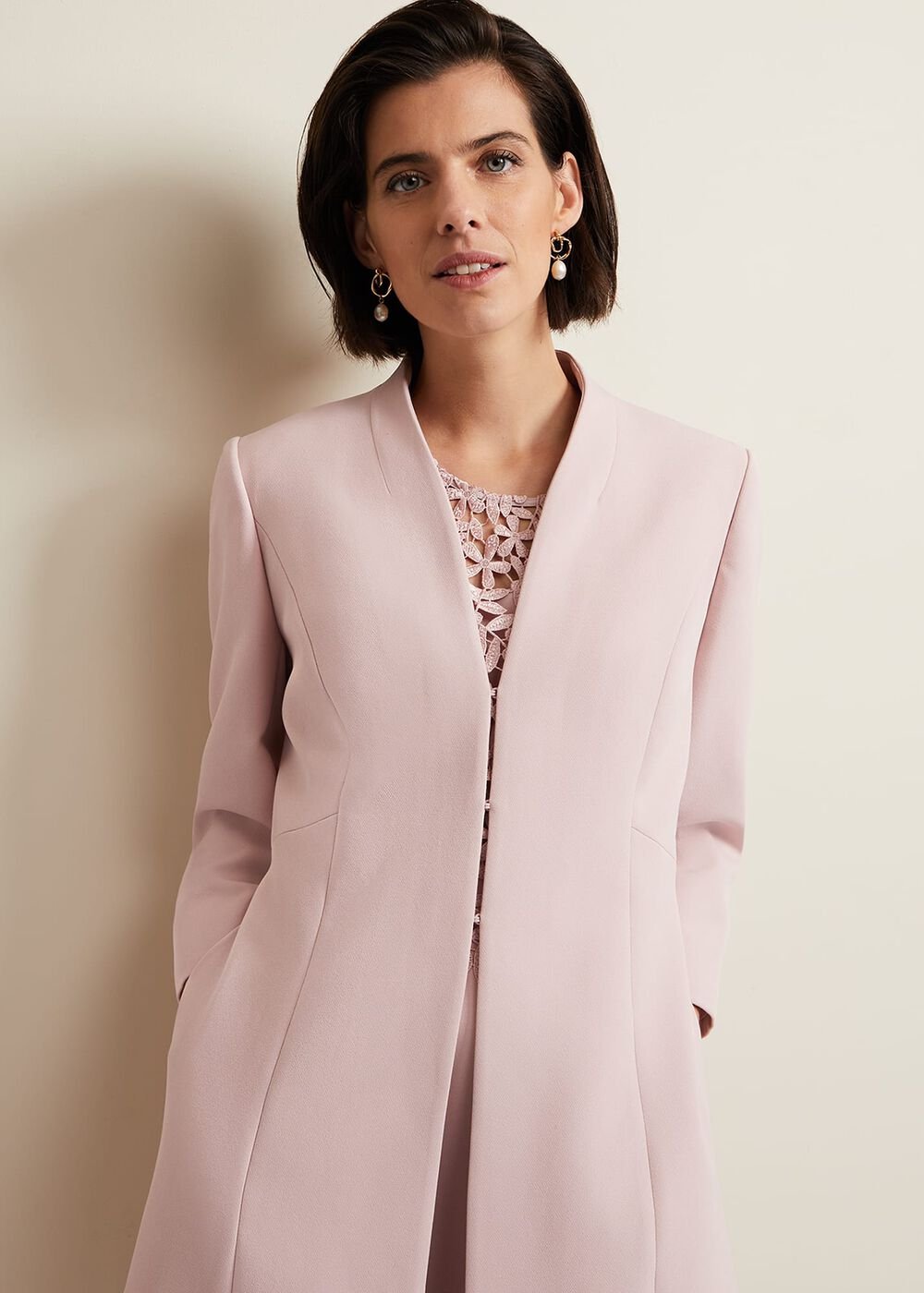 Daisy Tailored Coat Pale Pink
