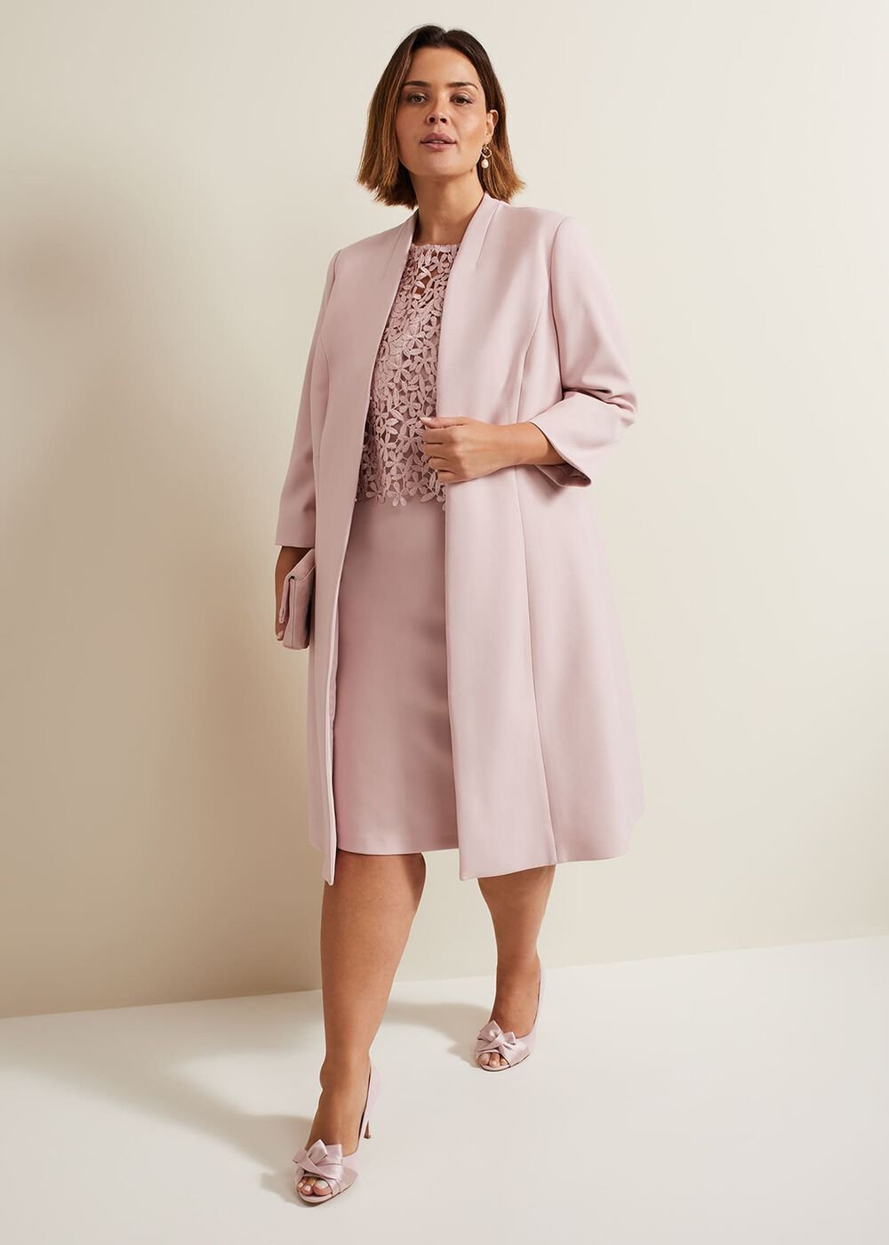 Daisy Tailored Coat Pale Pink