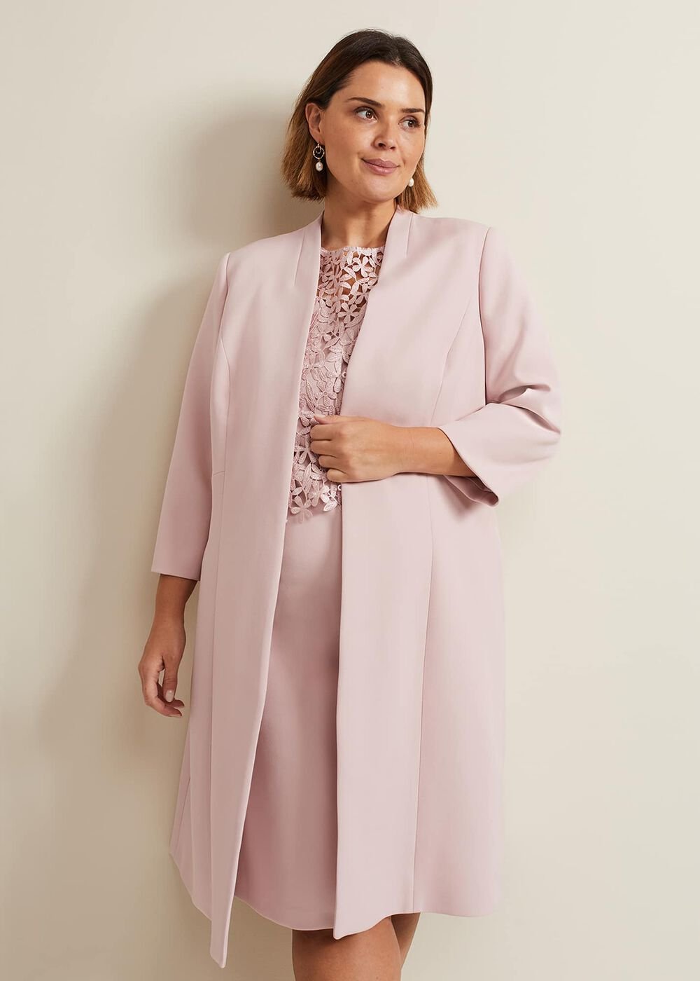 Daisy Tailored Coat Pale Pink