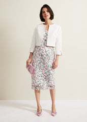 Zoelle Bow Jacket Ivory