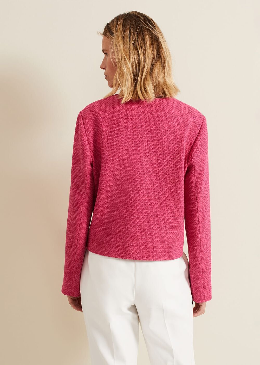 Ripley Pink Boucle Jacket Pink